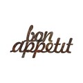 Decoratiune de perete, Rusty Bon Appetit, 30 x 50 cm, Maro antichizat