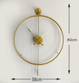 Ceas de perete, Mclock-00103, Lățime: 58 cm Înălțime: 80 cm Adâncime: 7 cm, Auriu