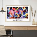 Tablou decorativ, 4262AHSKANDINSKY-016, Fundal: 100% MDF (Grosime: 2,7 mm, Multicolor