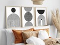 Tablou decorativ (3 Pieces), Furie 163, Lemn masiv (Grosime: 2,5 cm, Multicolor