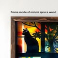 Tablou decorativ, GE026-L, Lemn, Multicolor