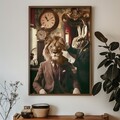 Tablou decorativ, GE051-L, Lemn, Multicolor