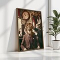 Tablou decorativ, GE051-L, Lemn, Multicolor