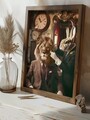 Tablou decorativ, GE051-L, Lemn, Multicolor