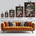Tablou decorativ, GE131-L, Lemn, Multicolor