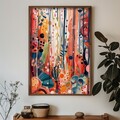 Tablou decorativ, GE174-L, Lemn, Multicolor