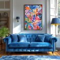 Tablou decorativ, GE022-L, Lemn, Multicolor