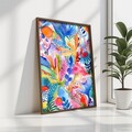 Tablou decorativ, GE022-L, Lemn, Multicolor