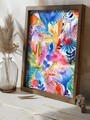 Tablou decorativ, GE022-L, Lemn, Multicolor