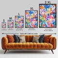 Tablou decorativ, GE022-L, Lemn, Multicolor