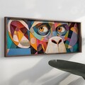 Tablou decorativ, EMR067, Lemn, Multicolor