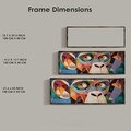 Tablou decorativ, EMR067, Lemn, Multicolor