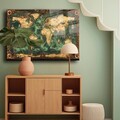 Tablou decorativ, Camtbl-002, Dimensiune: 60 x 90 cm, Multicolor