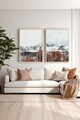 Set 2 tablouri decorative, Ersy2Lımodel40-Ahsap, Vopsea: 100% MDF (grosime: 2,7 mm), Multicolor