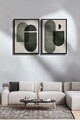Tablou decorativ (2 Pieces), Ersy2Lımodel41-Negru, MDF (Grosime: 2,7 mm, Multicolor