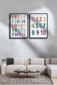Tablou decorativ (2 Pieces), Ersy2Lımodel43-Negru, MDF (Grosime: 2,7 mm, Multicolor