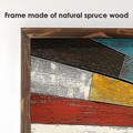 Tablou decorativ, EMR017, Lemn, Multicolor
