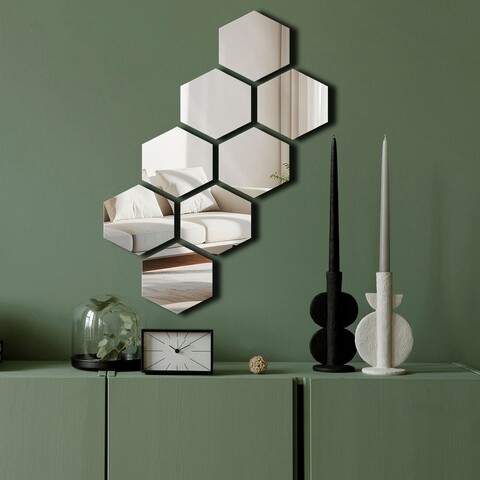 Oglinda decorativa, Ozgl525, Partea de jos: 100% EVA (Grosime: 10 mm, Argintiu
