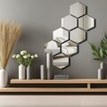 Oglinda decorativa, Ozgl525, Partea de jos: 100% EVA (Grosime: 10 mm, Argintiu