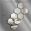 Oglinda decorativa, Ozgl525, Partea de jos: 100% EVA (Grosime: 10 mm, Argintiu