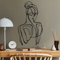 Decoratiune de perete, Sorella-1, (Grosime: 1,5 mm), Negru