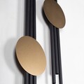 Decoratiune de perete, Antique Lines Set, Dimensiune: 13,5 x 60 cm (2 bucăți), Negru
