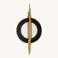 Decoratiune de perete, APT755LSAA, Dimensiuni: 49 x 98 cm, Aur/Negru