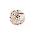 Ceas de perete decorativ din sticlă, Huhu343, Diametru: 40 cm (1 bucată), Multicolor