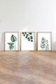 Tablou decorativ (3 Pieces), Huhu193, Lemn masiv (Grosime: 2,5 cm, Multicolor