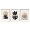 Tablou decorativ (3 Pieces), Zvon210, Lemn masiv (Grosime: 2,5 cm, Multicolor