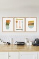 Tablou decorativ (3 Pieces), Artsycllct39, MDF, Multicolor
