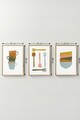 Tablou decorativ (3 Pieces), Artsycllct39, MDF, Multicolor