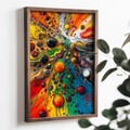Tablou decorativ, TUN008-XL, Lemn, Multicolor