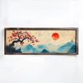 Tablou decorativ, EMR008, Lemn, Multicolor