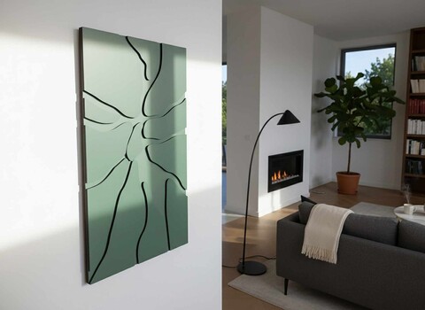 Tablou decorativ, Mint, Dimensiuni: 45 x 68 cm, Verde