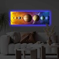 Tablou decorativ cu lumina LED, 3090KTLGDACT, 30 x 90 cm, Multicolor