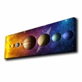 Tablou decorativ cu lumina LED, 3090KTLGDACT, 30 x 90 cm, Multicolor