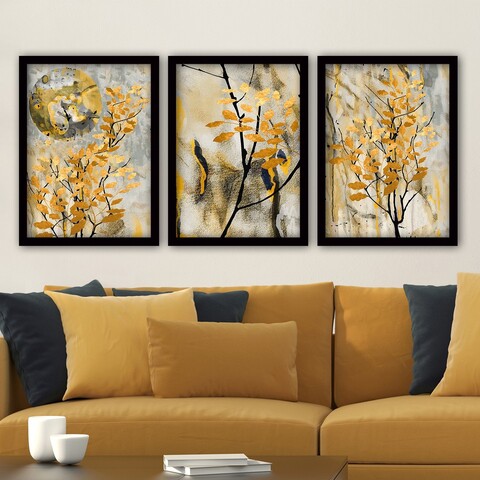 Tablou decorativ (3 Pieces), 3SC132, Plastic, Multicolor