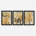 Tablou decorativ (3 Pieces), 3SC132, Plastic, Multicolor