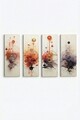 Tablou decorativ (4 Pieces), Ersycnvs4Asm1, 30 x 90 cm (4 bucăți), Multicolor