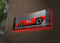 Tablou decorativ cu lumina LED, 3090DACT-27, 30 x 90 cm, Multicolor