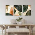 Tablou decorativ MDF (3 Pieces), Mdf, Imprimare digitala, Multicolor