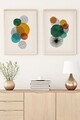Tablou decorativ (2 Pieces), Huhu32, Lemn masiv (Grosime: 2,5 cm, Multicolor