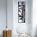 Decoratiune de perete, Tuyunju, Dimensiuni: 36 x 110 cm, Negru