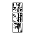 Decoratiune de perete, Tuyunju, Dimensiuni: 36 x 110 cm, Negru