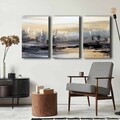 Tablou decorativ (3 Pieces), 3P4570GSC-004, Lemn, Multicolor