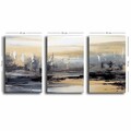 Tablou decorativ (3 Pieces), 3P4570GSC-004, Lemn, Multicolor