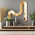 Oglinda decorativa, Ozgl509, Partea de jos: 100% EVA (Grosime: 10 mm), Auriu
