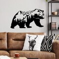 Decoratiune de perete, Orso-1, (Grosime: 1,5 mm), Negru