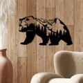 Decoratiune de perete, Orso-1, (Grosime: 1,5 mm), Negru